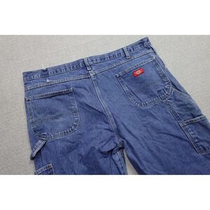 Dickies Relaxed Fit Jeans Mens 40x30 Blue Medium Wash Carpenter Denim Workwear